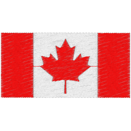 Matriz de Bordado Bandeira do Canada 